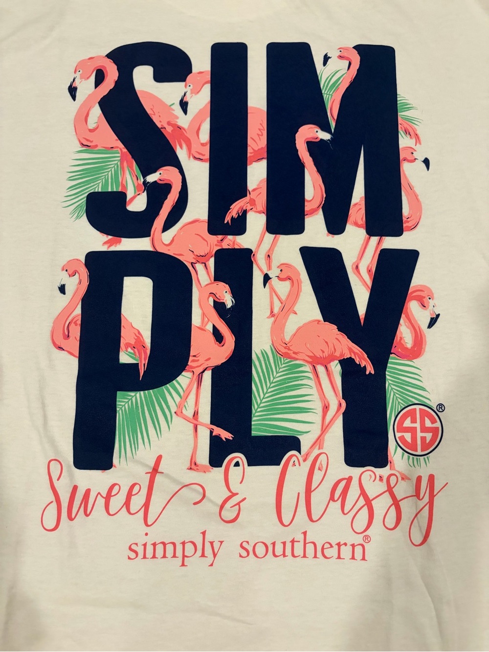 Simply Southern Women’s XL Flamingo 🦩 Short Sleeve NWTS SHIRT